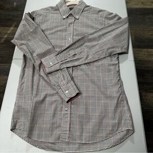 J.Mclaughlin Trim Fit buttondown longsleeves checkered gingham plaid small